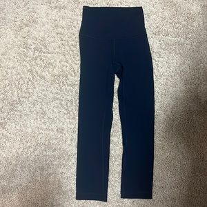 Navy Lululemon leggings, size 0